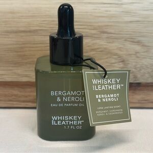 Whiskey & Leather Bergamot Neroli Mens Scented Oil Dropper 1.7oz HTF Viral